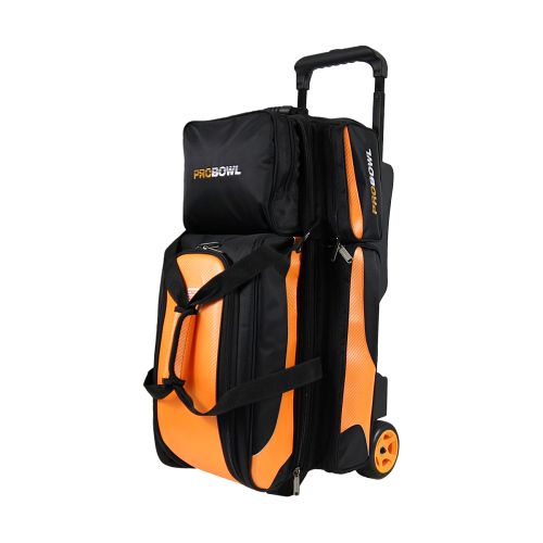 Deluxe 3-klotsväska Svart/Orange
